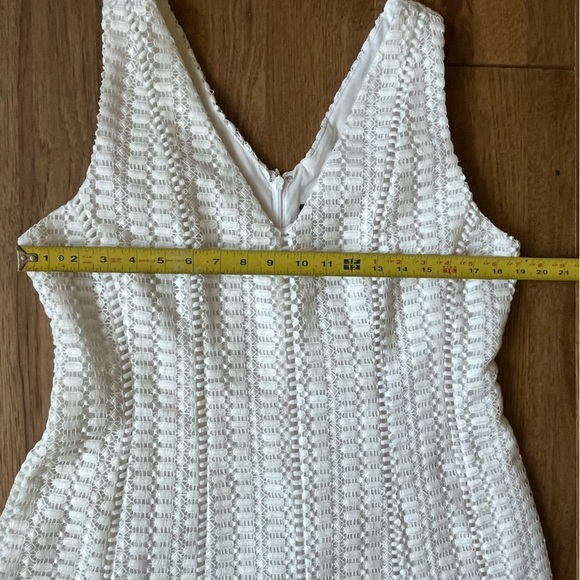 J. Crew White Eyelet Fit and Flare Dress Women’s Sz 14 Cottagecore Coquette‎ - Picture 7 of 8